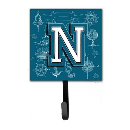 Jensendistributionservices Letter N Sea Doodles Initial Alphabet Leash & Key Holder MI1721018